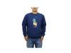 Polo Ralph Lauren Big Pony Print Crew Neck Pullover Men's Sweatshirt, 0102935-S-NAVY [Used]