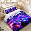 Rocket League Bedding Set, 1 Duvet Cover & 2 Pillowcases Soft Comfortable Bedroom Home Textile Decor