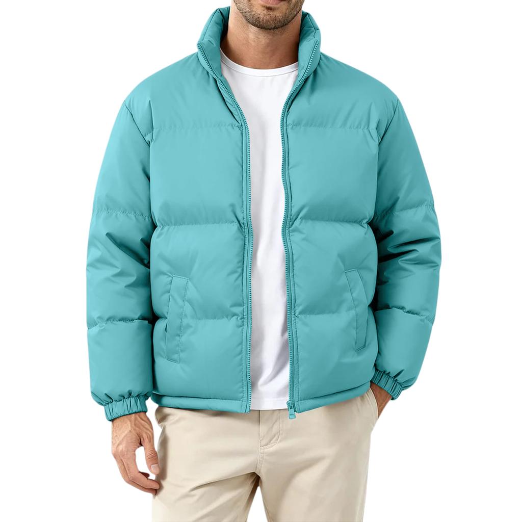 Men's Loose-Fit Casual Down Jacket With Long Sleeves