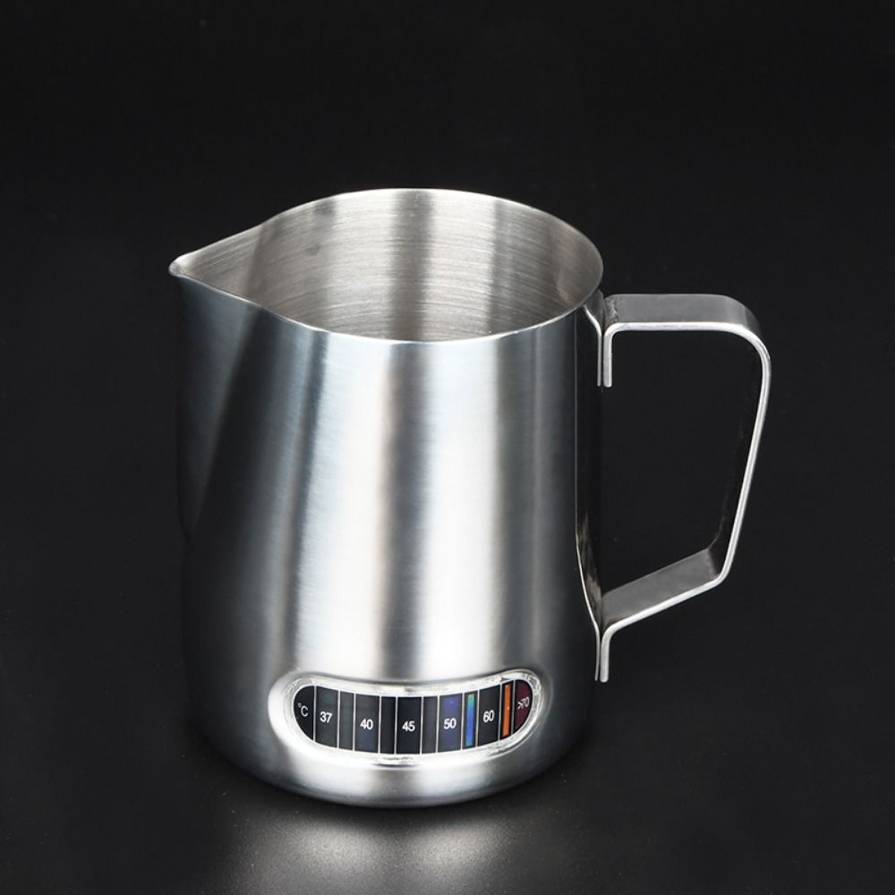 Accurate Scale Coffee Milk Frothing Pitcher Temperature Sensing Milk Frother Jug Espresso Making