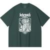 Хлопковая футболка плотностью 230 г/м² 100% Хлопок Heavy Metal Футболка с принтом рок-группы Популярная музыка Унисекс Тяжелая хлопковая футболка