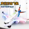 Electric Universal Aircraft A380 Passenger Aircraft Model Luminous Music Children's Toy Aircraft