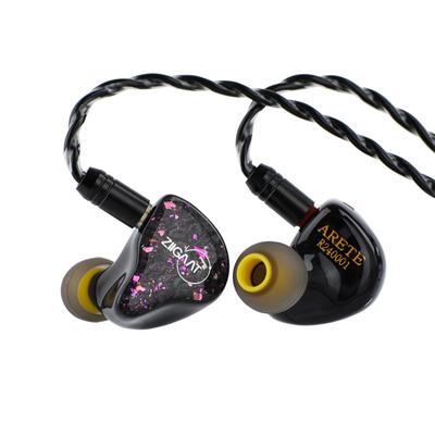 Linsoul Обзор гибридных черных Hi-Fi наушников Arete Прочный 10-мм динамический драйвер с биоцеллюлозной диафрагмой Американский сбалансированный арматурный драйвер Knowles Сбалансированный