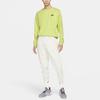 Nike Спортивная одежда Толстовка с круглым вырезом и вышитым логотипом Мужские топы Зеленый DA0684-352
