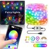 Рождественский гирлянда с Bluetooth, красочные гирлянды RGB, гирлянда, украшения для рождественской елки, домашний новогодний декор, светодиодная гирлянда 20 м