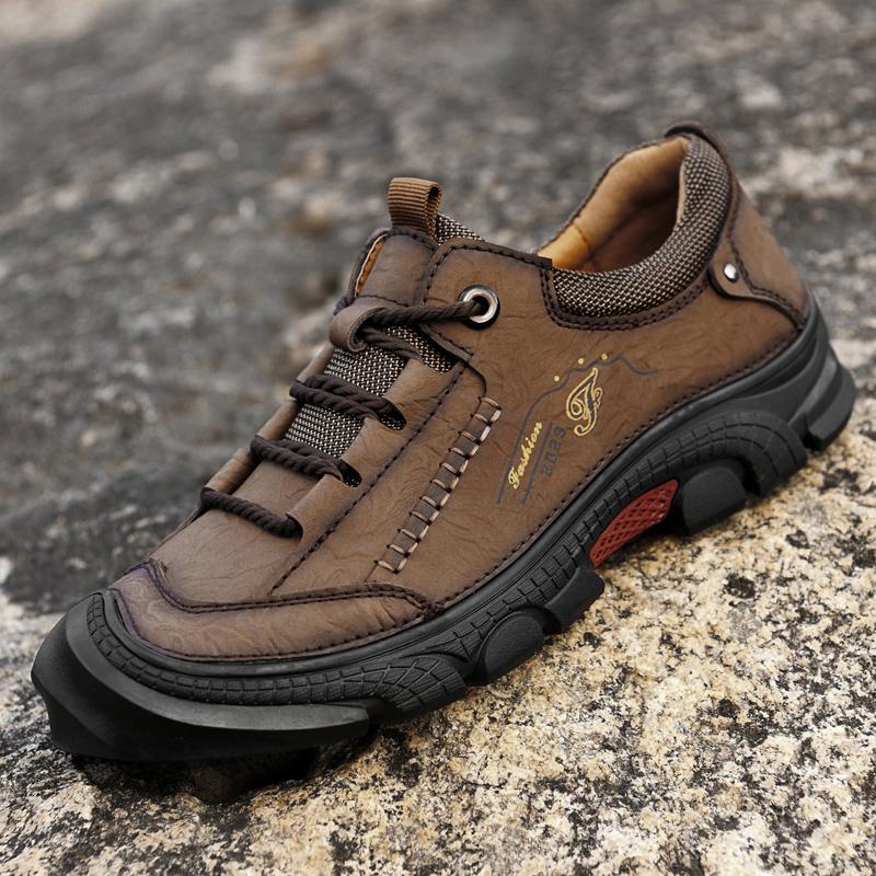 Мужская обувь из натуральной кожи, кроссовки, уличная обувь, мужская обувь на плоской подошве, удобная мужская прогулочная обувь