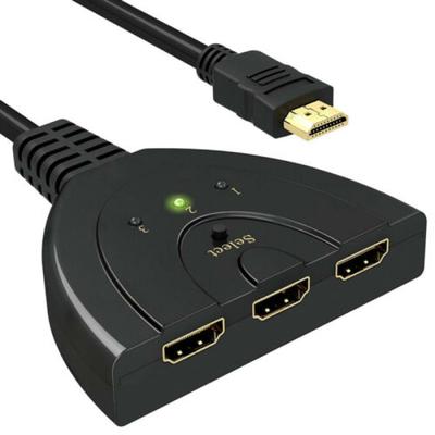3-портовый HDMI-сплиттер-кабель 1080P Multi Switch Switcher Hub Box для ЖК-телевизора HDTV PS3 Xbox
