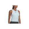 Solid Color Casual Crew Neck Tennis Sports Vest Women Tops Blue White 888185-412
