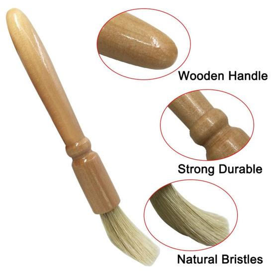 4 шт./компл., деревянная ручка, нейлоновая щетина, щетка для кофейного порошка, кофемашина для эспрессо, набор щеток для чистки, кухонные гаджеты