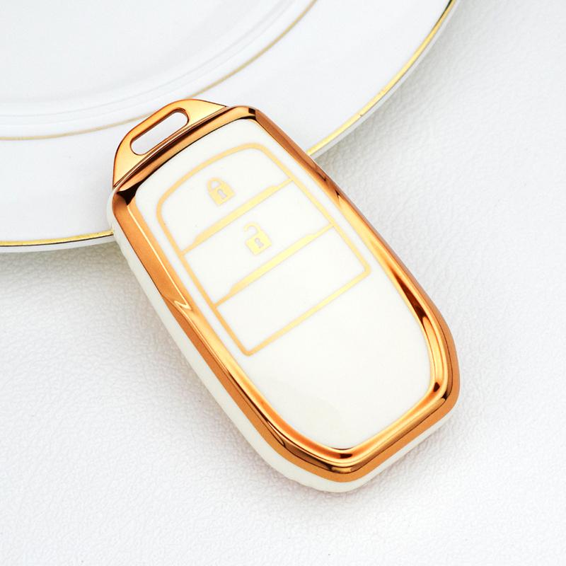 Чехол для дистанционного ключа с 2/3/4 кнопками, брелок для Toyota Fortuner Rav4 Highlander Yaris Auris Camry Land Cruiser Prado 150 Mark X Venza
