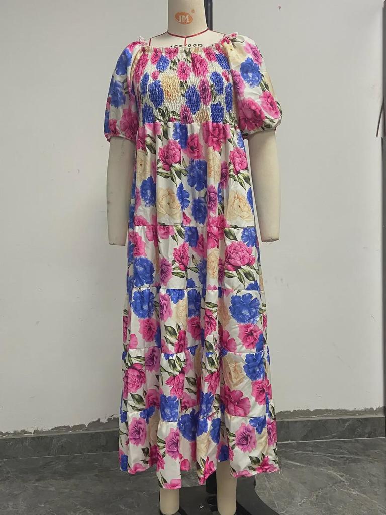 Женское платье с открытыми плечами в европейском и американском стиле, весна/лето 2025 г. - модная длинная юбка на одно плечо с большим размахом