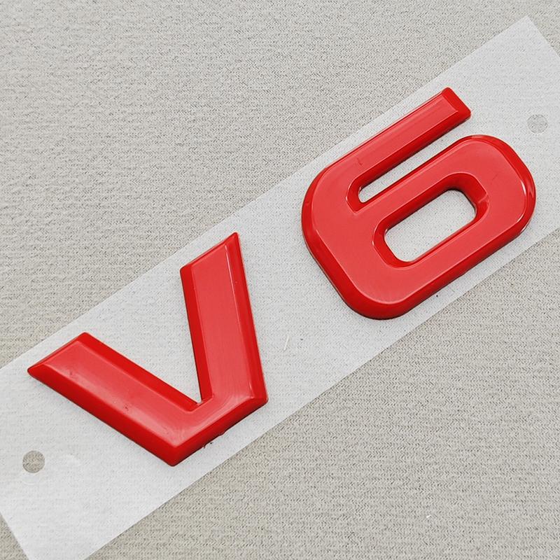 3D ABS Красный Хром Черный V8 V6 Наклейка на Задний Багажник Автомобиля Эмблема Значок Наклейки Для TOYOTA Авто Аксессуары KS4