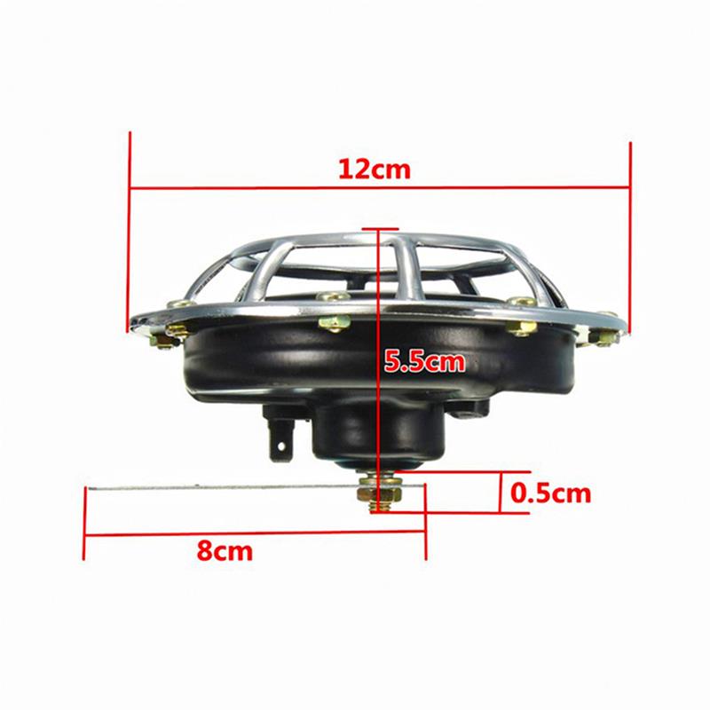 2pcs 12v 115DB Hella Super Loud Compact Electric Blast Tone Car Air Horn Kit For Motorcycle and Car 335HZ/400HZ