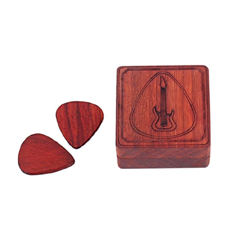 Guitar Pick Box Wooden Guitar Plectrums Storage Box Guitar Plectrums Holder Gift