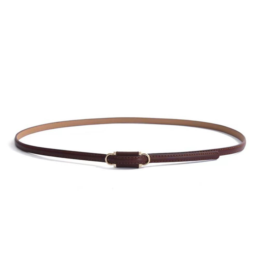 PU Leather Slim Belt Thin Dress Belt Versatile Suit Belt Women Accessories