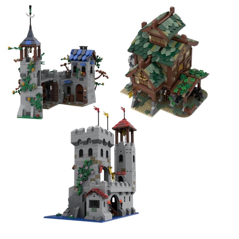 32 точки MOC -185913 73773 77684 80710 79749 вид на улицу DIY сборка из мелких деталей конструктор головоломка модель игрушка подарочный набор orn