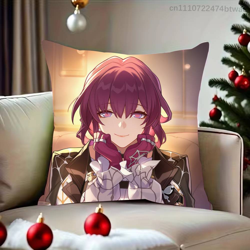 Honkai Star Rail Kafka Pillow Case For Living Room Bedroom Hotel Pattern Printed Cushion Cover Decorations and Protector