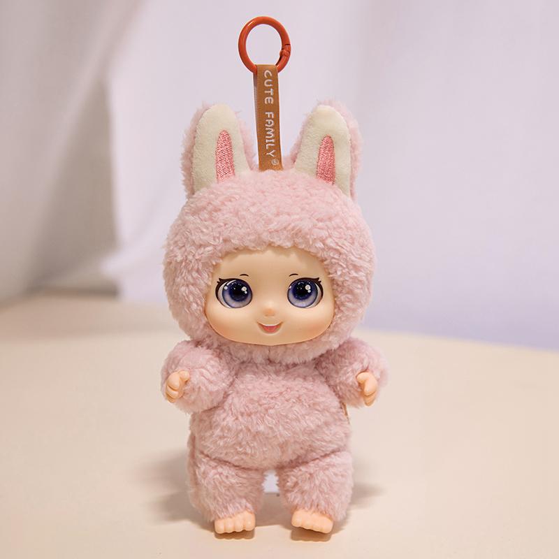 Новый стиль Очаровательная семья Животное 2.0 Плюшевая игрушка Несколько стилей для сочетания с одеждой DIY Кукла Виниловый ПВХ Лицо Подвеска Брелок Подарок для ребенка