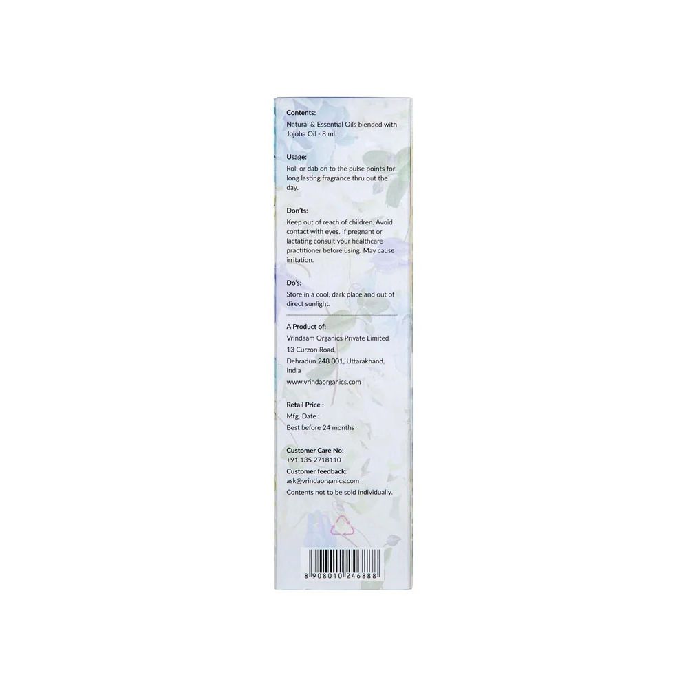 Масло-роллер из Лотоса (8 мл), Lotus Aromatic Oil Roller Bottle,  Vrindaam