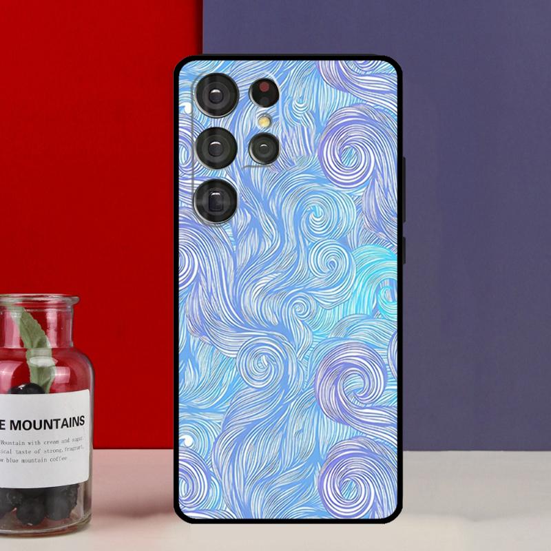 Чехол-футляр в японском стиле с цветочным узором для Samsung Galaxy S25 Ultra S9 S10 S20 S21 FE S22 S23 Plus S24 Ultra