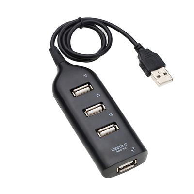 Автомобильный разветвитель USB 2.0 высокоскоростной 4-портовый USB-концентратор разветвитель разъема адаптер для ПК компьютера офиса домашнего телефона авто