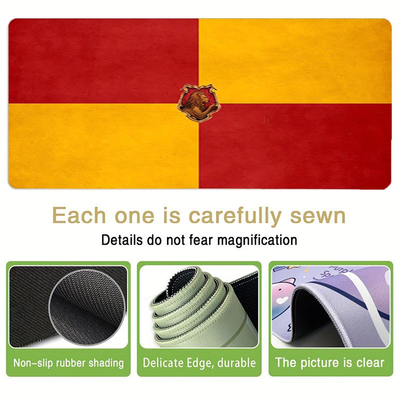 1pc Hogwarts Gryffindor Lion Crest Computer Pad with Vibrant Print, Mouse Pads for Desk 116