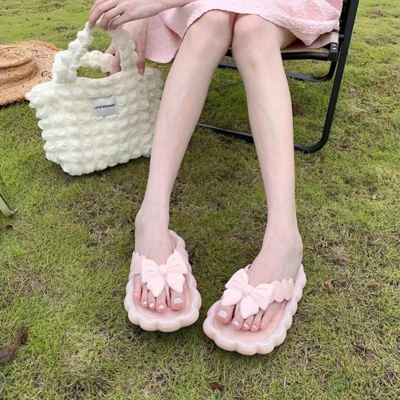 Женская летняя супермягкая верхняя одежда, шлепанцы Fairy Ins, нескользящие пляжные сандалии и тапочки на мягкой подошве