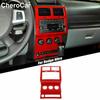 Декоративная накладка на панель приборной панели для Dodge Nitro 2007-2012 Красная