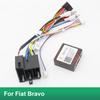 Автомобильный 16-контактный адаптер жгута проводов Canbus Box Декодер Android Radio Кабель питания для Fiat Bravo RP5-FT-002