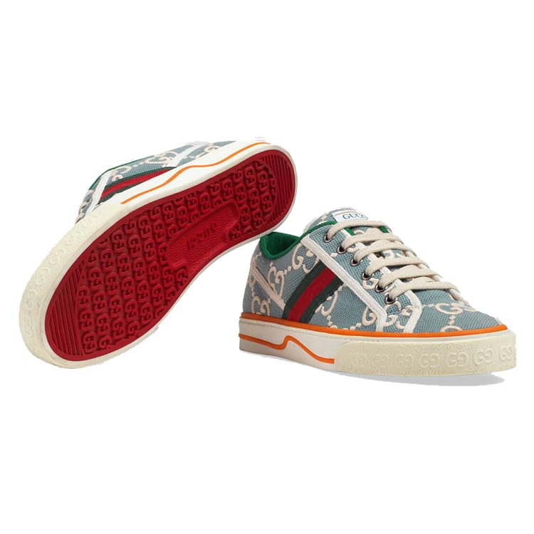 Gucci Теннис 1977 Кроссовки Светло-голубые Женские 606110 H0G10 3460