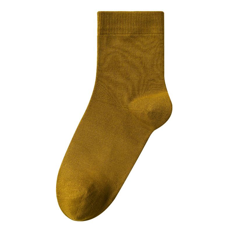 Pure Cotton Winter White Cotton Socks for Women Are Versatile and Odorless. All-cotton Mid-top Socks for Women In Autumn and Winter