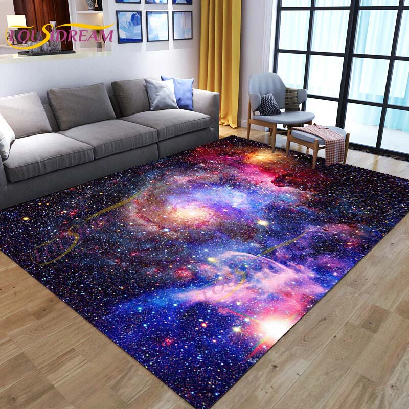3D цветной космический коврик Galaxy ковер звездное небо ковер для гостиной спальня диван планета ковер детский игровой коврик напольный коврик домашний декор