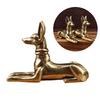Brass Dog Shelf Decors Accent Sitting Dog Figurines Tabletop Centerpieces Home Decorations Retro Dog Decorative Objects