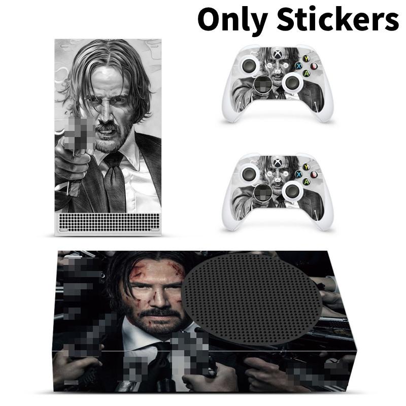 Shaped Leaves Large Xbox Series S Console 2 Controllers Skin Cover Sticker