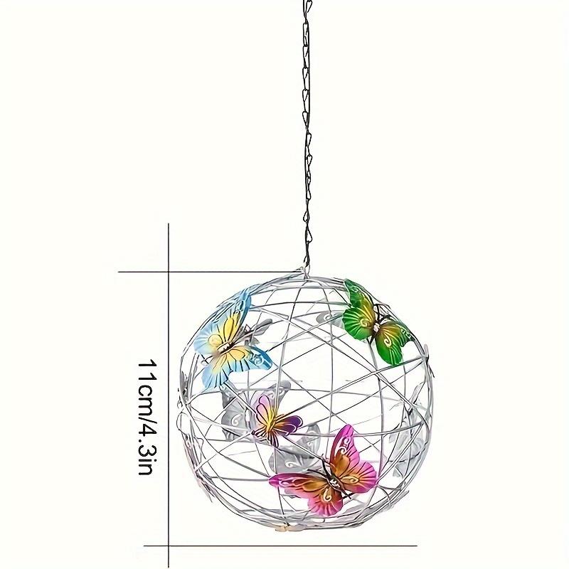 Фонарь-бабочка на солнечной батарее, уличный подвесной светодиодный светильник, пластиковая солнечная зарядка, декоративный садовый светильник