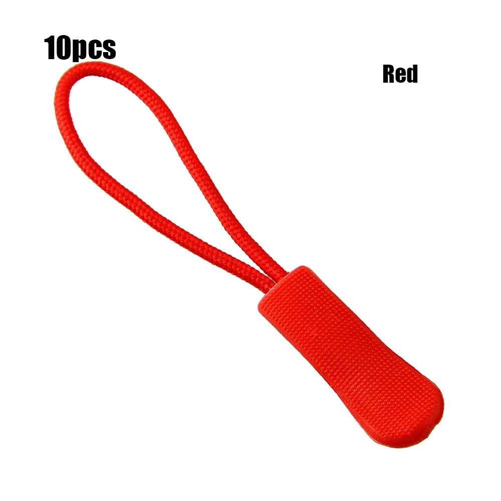 10 шт./упак. Запасной шнурок-бегунок для молнии рюкзака, куртки, веревочные pullers, зажим-пряжка для сумок, бегунок на молнии, чемодан, инструменты для дорожной одежды