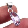 Natural Pink Amethyst 925 Solid Sterling Silver Gift Jewelry Pendant 1'' U0q22