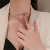 2023 Women's Niche Imitation Pearl Choker with Clavicle Chain Design