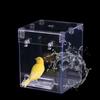 Hanging No-Leakage Transparent Acrylic Bird Bath for Cage Birdbath Bathing Box Parrot Bathtub