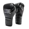 LEONE 1947 Unisex Boxing Gloves Cowhide Leather Latex Drawstring GN111L [THE GREATEST] 100% Outer, 88% Padded, (12oz), Black, [Authentic]