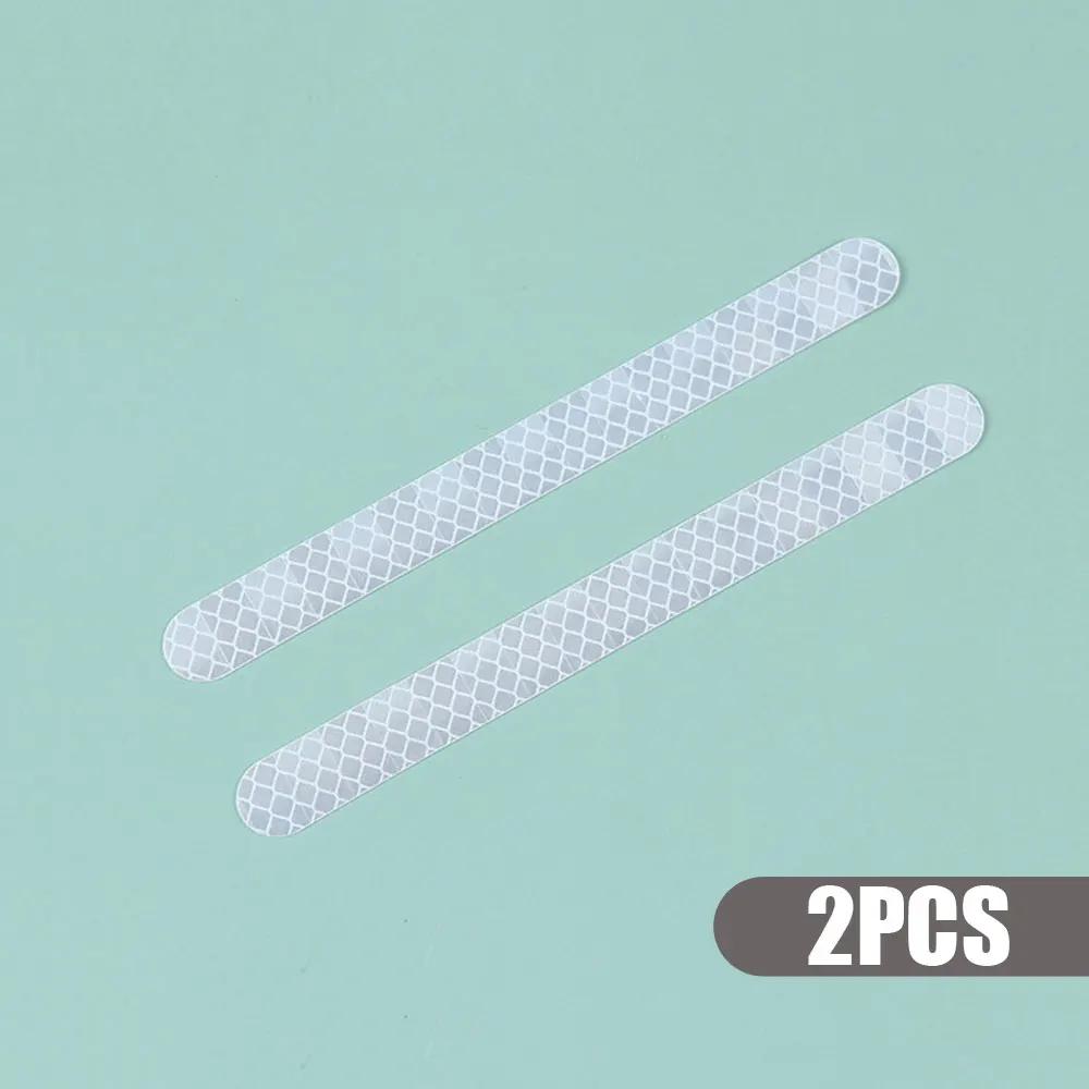 2X Universal Car Stickers Rearview Mirror Reflective Strip Anti-collision Warning Stickers Exterior Reflex Tape Reflective Strip