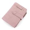 Корейский модный женский короткий кошелек из искусственной кожи, многофункциональный кошелек для монет, держатель для карт