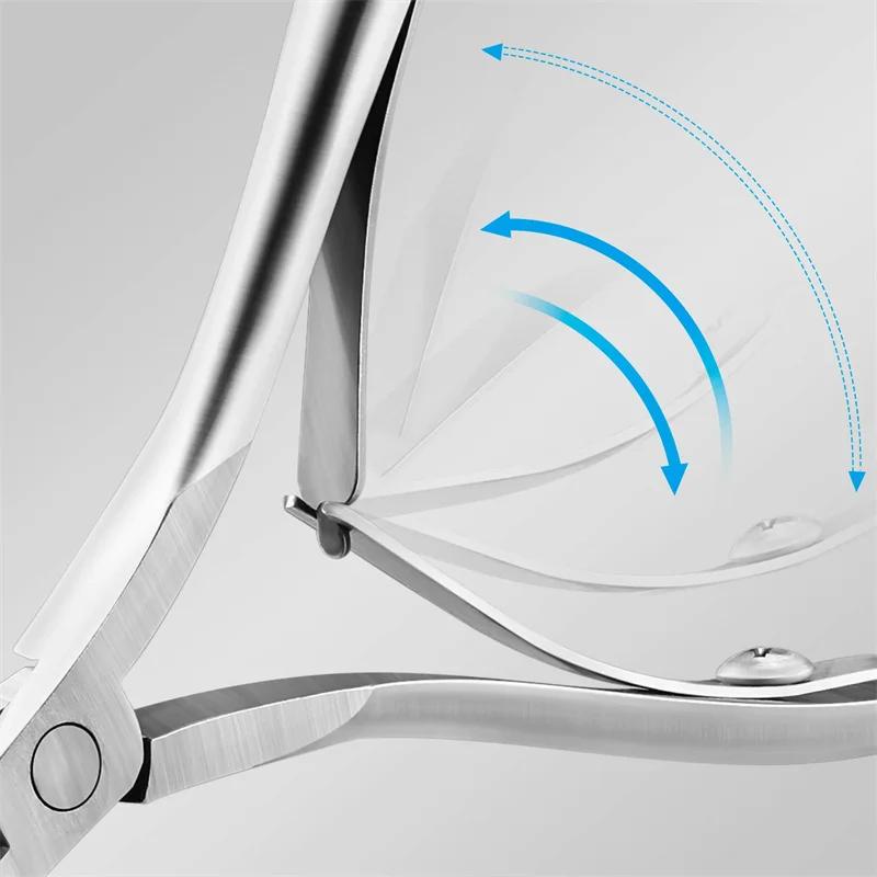 Professional Cuticle Cutter Nail Nippers Scissors Manicure Pusher Pedicure Tong Dead Skin Remover Nail Cuticle Regrowth Tool