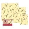 Honeywrap Beeswax Eco Wrap Each Manuka Bee 3-Pack (1 S, M, L) -