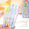 10 цветов, эстетические звездочки, блестящие маркеры для скрапбукинга, ручки для заметок, маркеры для заметок, ручка, кавайные детские канцелярские принадлежности