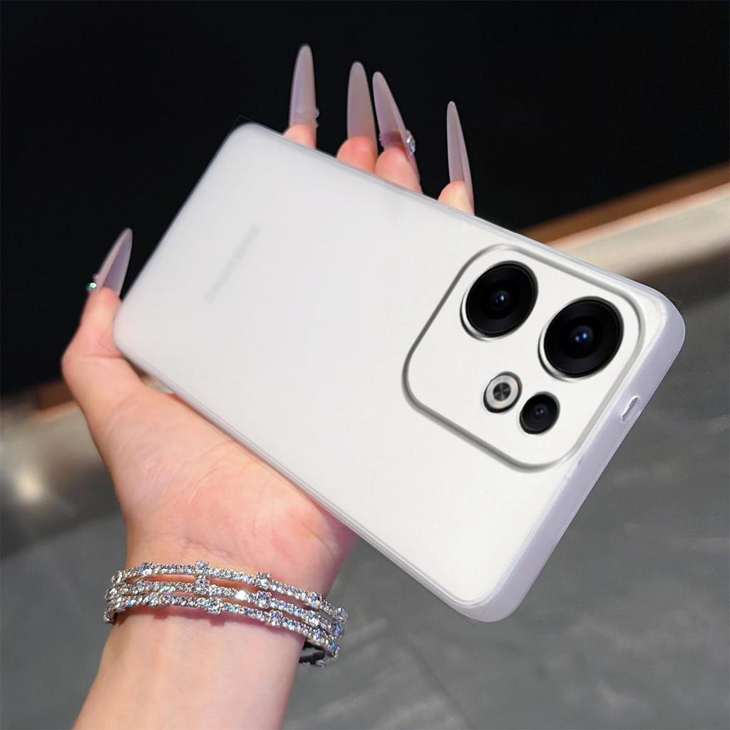 Полупрозрачный матовый чехол для телефона в цвете Моранди для OPPO Reno13 F 4G/5G, мягкий корпус из ТПУ