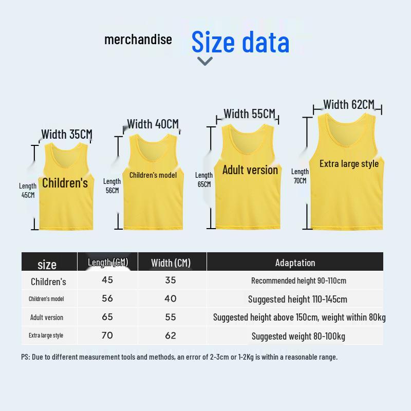 Sports Team Mesh Vest for Football, Frisbee, and Basketball Training and Team Building