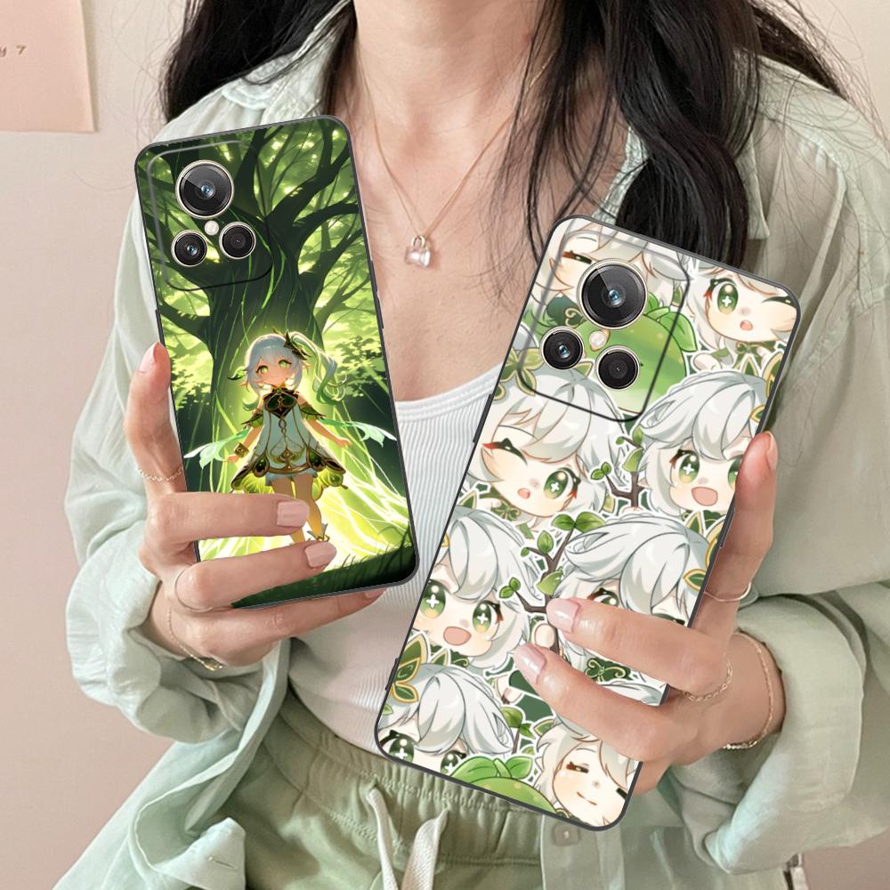 Игровой чехол GI Nahida Матовый ТПУ для мобильного телефона Realme GT 8 Neo Pro C75 73 71 C67 65 C55 53 C35 31 C20 15 Цветная обложка