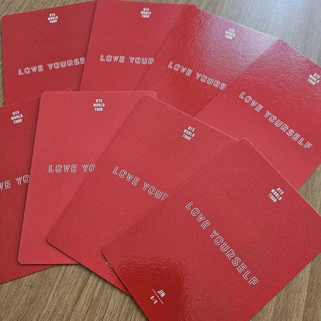 [Б/У] Полная мини-фотография BTS LOVE YOURSELF JAPAN Джин