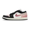 Air Jordan 1 DEER Красный Розовый Кожаные Устойчивые к истиранию Низкие Винтажные Баскетбольные Кроссовки Женские Черный Розовый DC0774-200(Команда84-)